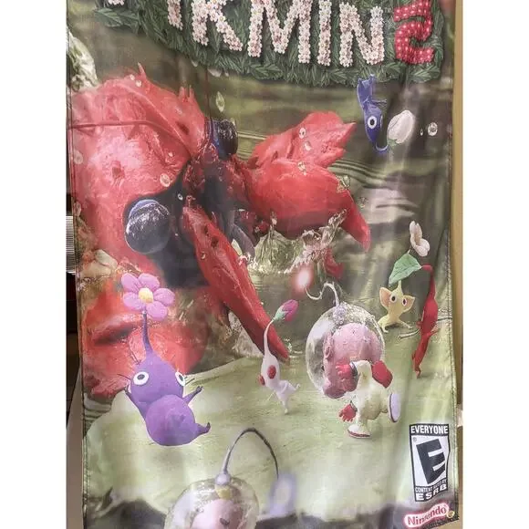 Nintendo GameCube Pikmin 2 5' Flag Poster Banner 2004